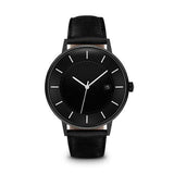 Black Leather Classical Watch
