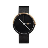Black Leather Classical Watch